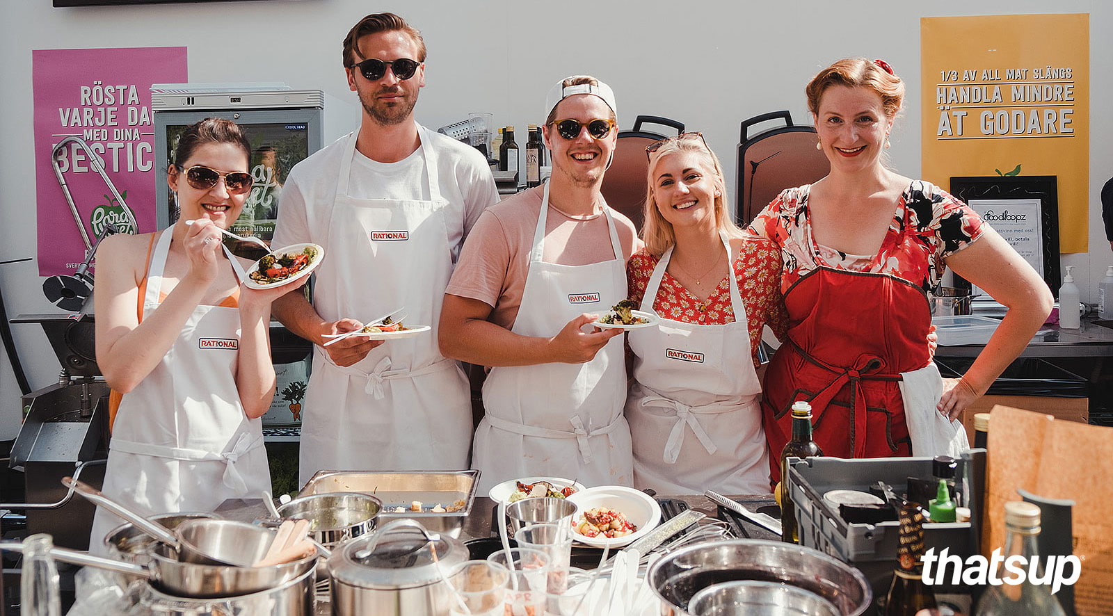 Thatsups ambassadörer på ett matlagningsevent