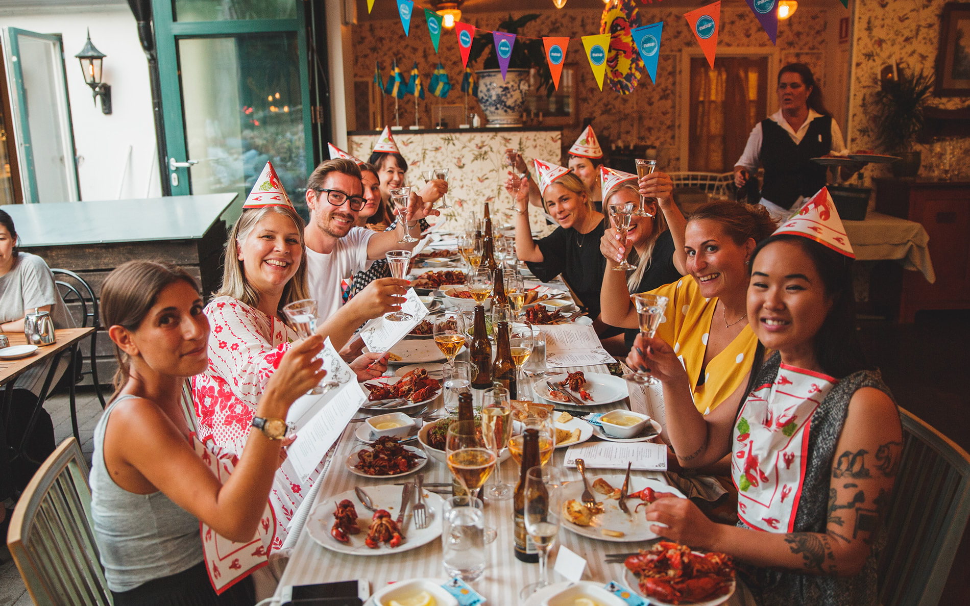 Kräftskiva med ambassadörer från Thatsup